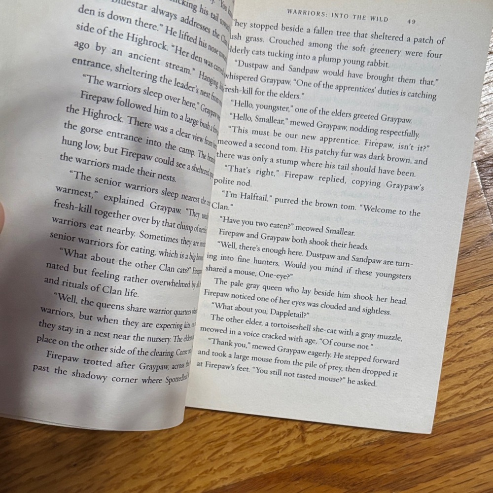 Warriors: Into the Wild by Erin Hunter - soft cover book . - Picture 4 of 4